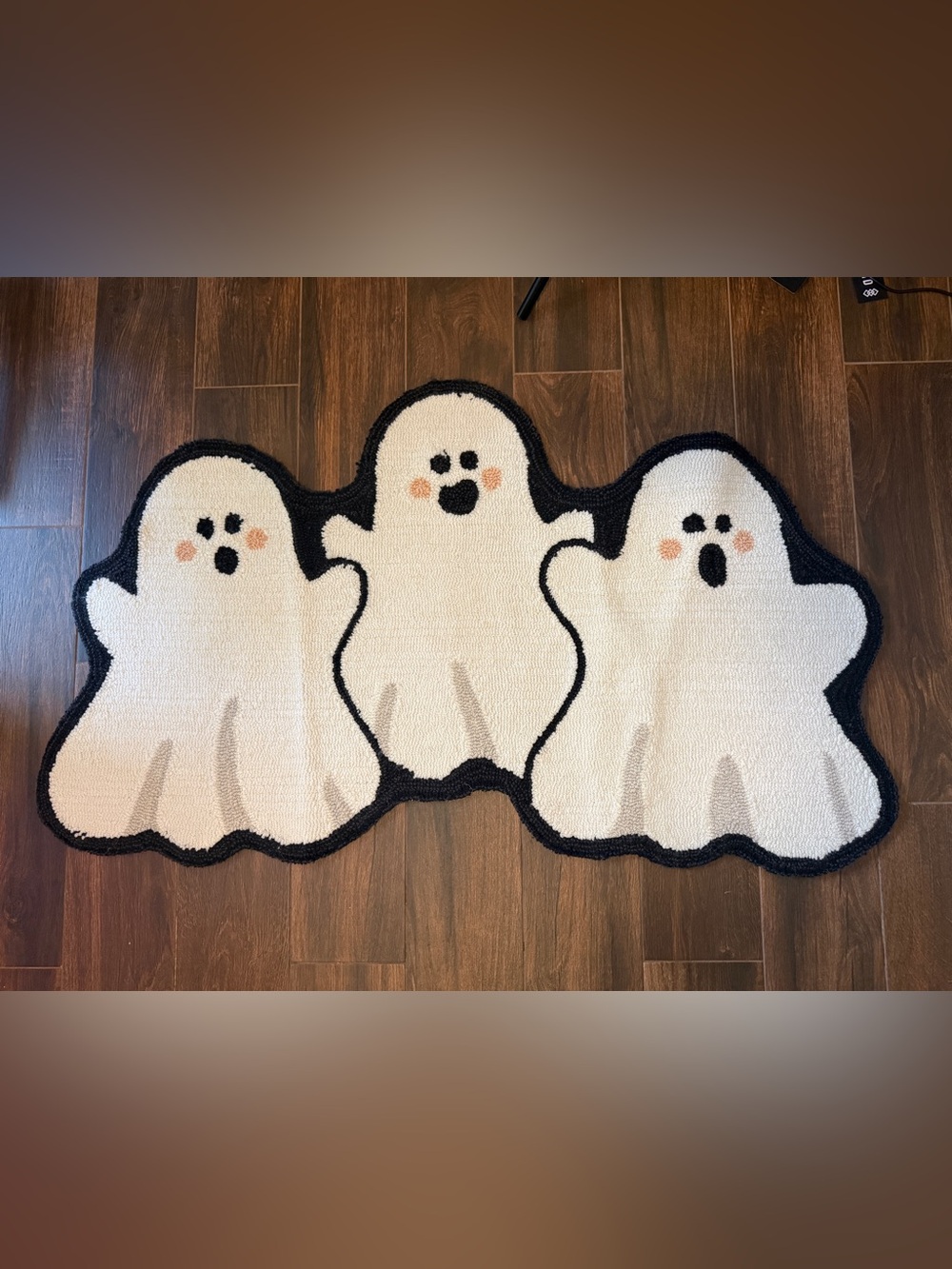 LOLOI Halloween Three Hooked Ghosts Decorative Accent Area Rug 27 X 45” Ghost